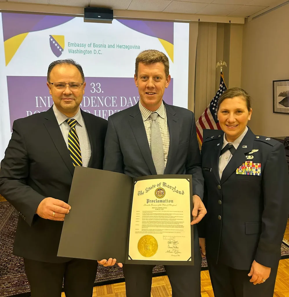 STATE OF MARYLAND DECLARES MARCH 1 AS BOSNIAN AMERICAN COMMUNITY DAY